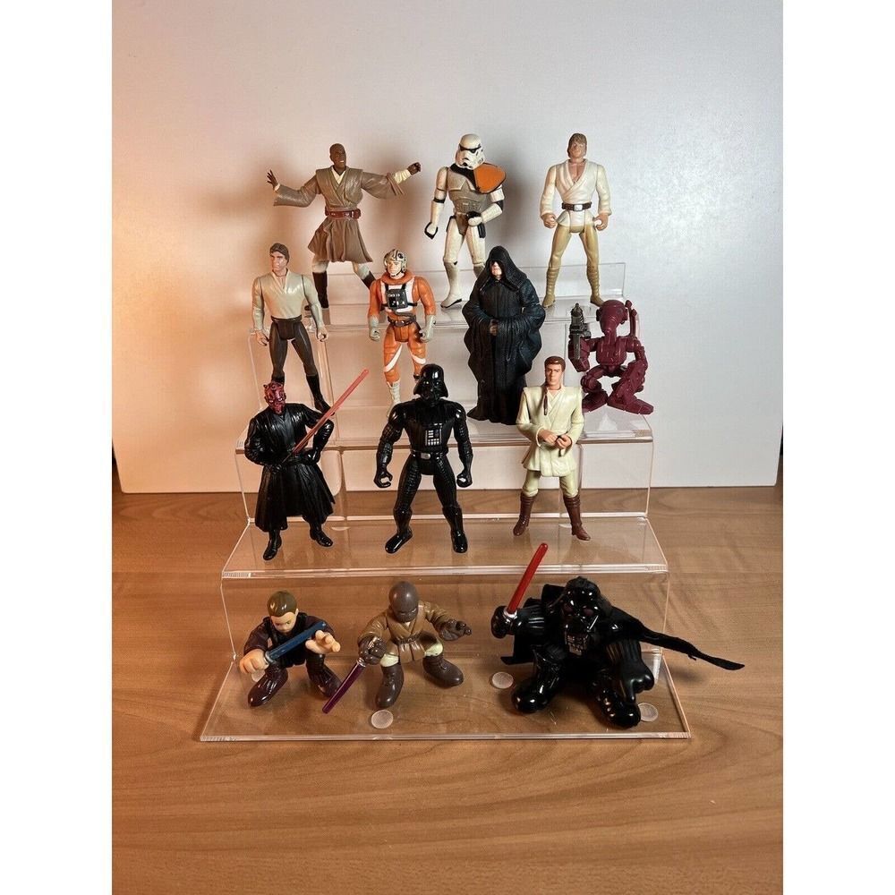 Collection Of 13 Vintage Star Wars Figures 1990s-2000s LFL